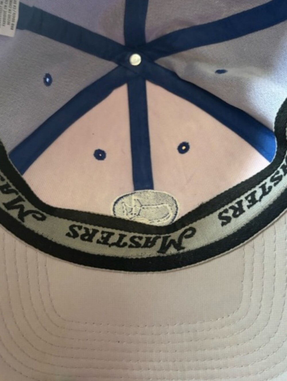 Masters Kids Royal Blue Hat with White Embroidered Logo - Picture 3 of 5